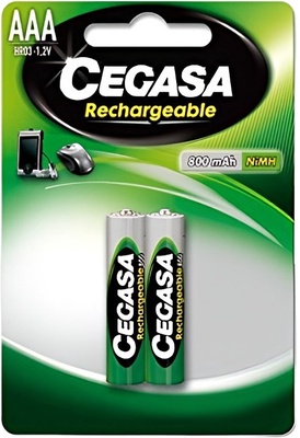 Pila Cegasa Recargable HR03 800 Mah